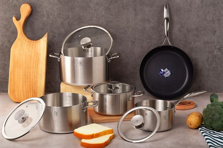 10-Piece Tri-Ply Cookware Set